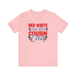 Red, White and blue Cousin Crew Printify
