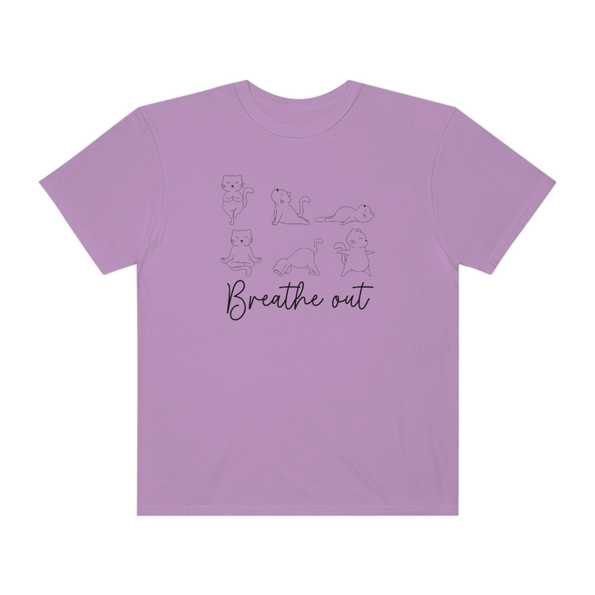 Breathe Out Cat Yoga Printify