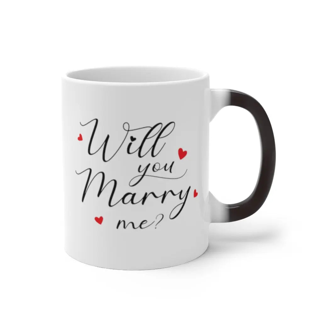 Color Changing Mug - Will you Marry Me ? Printify