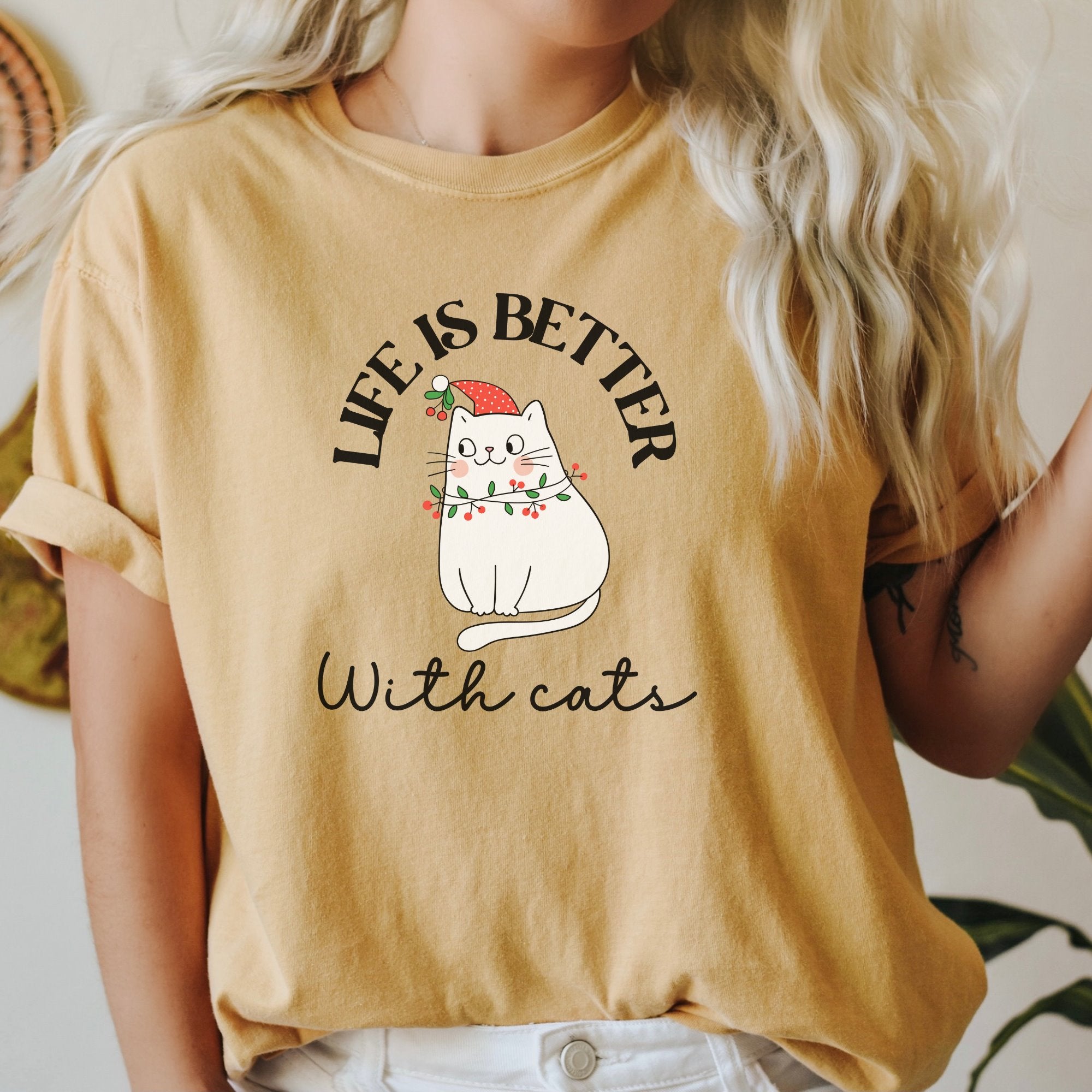 Life is better with cats Printify