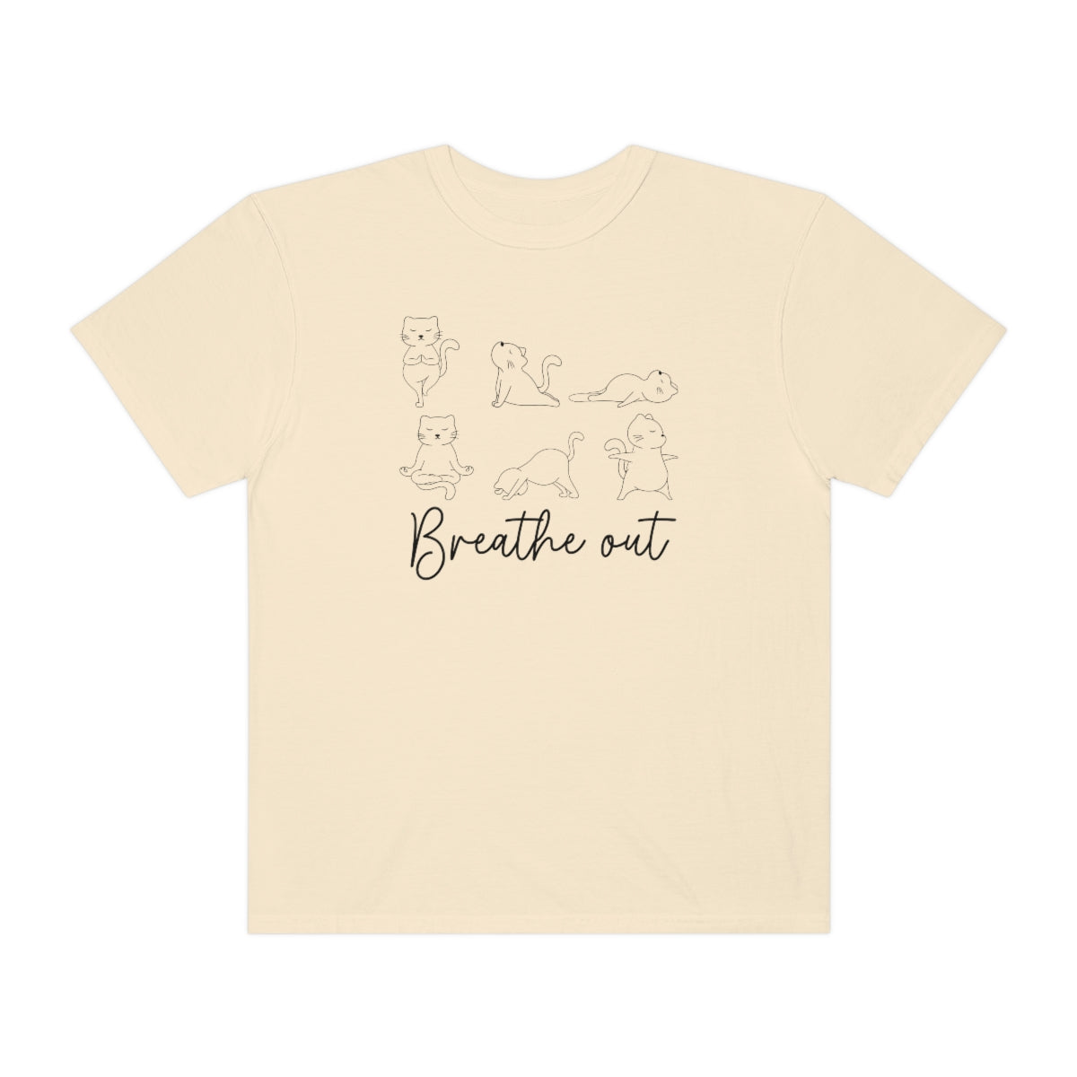 Breathe Out Cat Yoga Printify