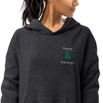 Happy Holidays Embroidered Sweatshirt Clearly Baguette